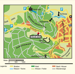 Map of the area around the holiday flats - click to enlarge!